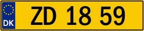 Trailer License Plate